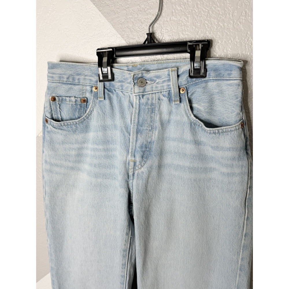 Levi's Premium 501 '90s Jeans Women's 24/30 Light Wash Straight Leg Denim Pants - Picture 5 of 15